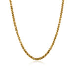 Gold Wheat Chain Necklace