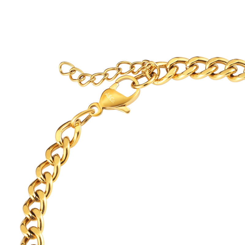 Gold Curb Bracelet