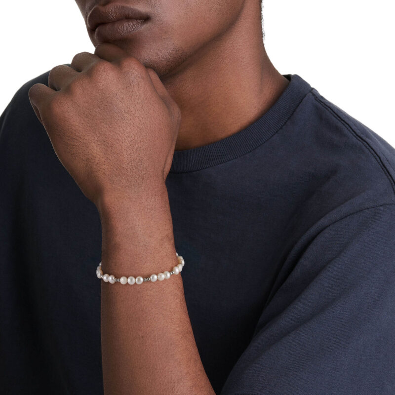 Mens Pearl Bracelet