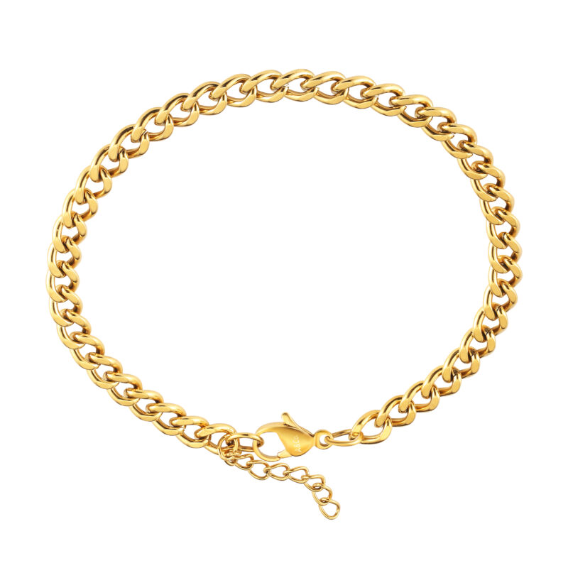 Gold Curb Bracelet