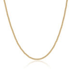 Thin Gold Curb Chain Necklace