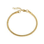 SNAKE BRACELET (GOLD) | 3MM WIDTH