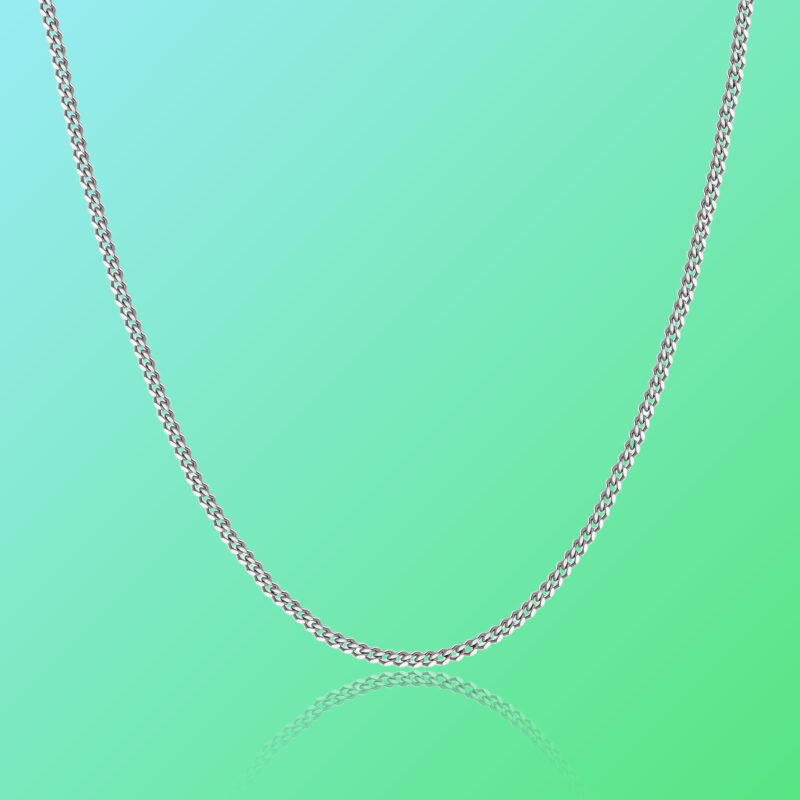 Thin Silver Chain Necklace
