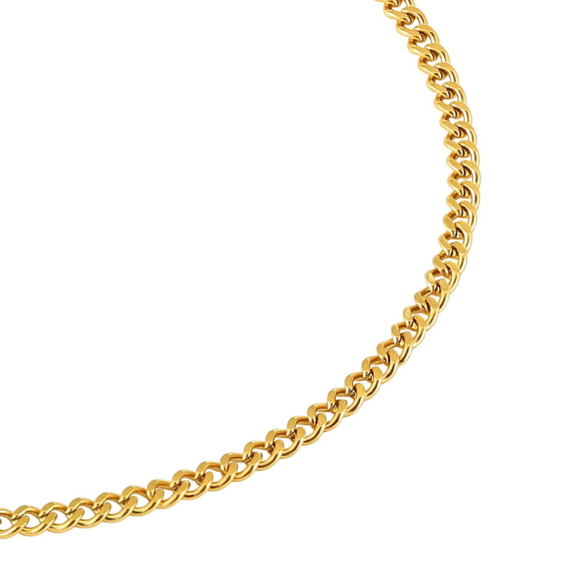 Gold Curb Bracelet