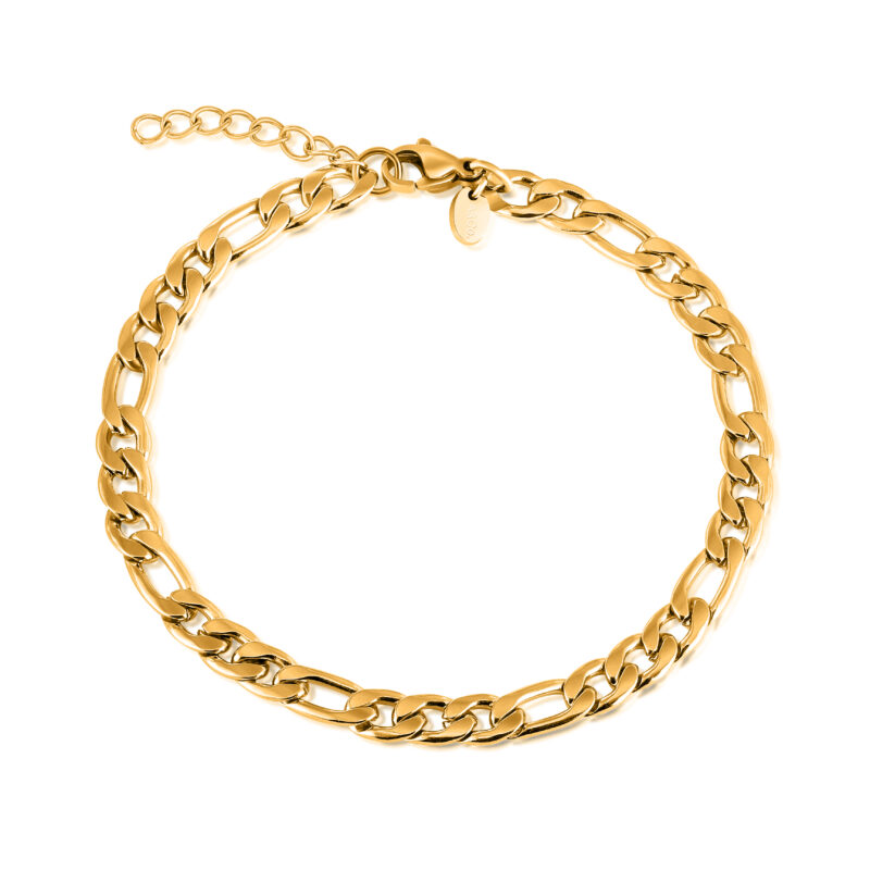 Mens Gold Figaro Bracelet