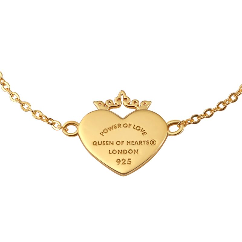 Crowned Heart "Power of Love" Bracelet | Gold - Image 3