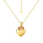 Crowned Heart Pendant Necklace | Gold-TONE & Rose Gold-TONE