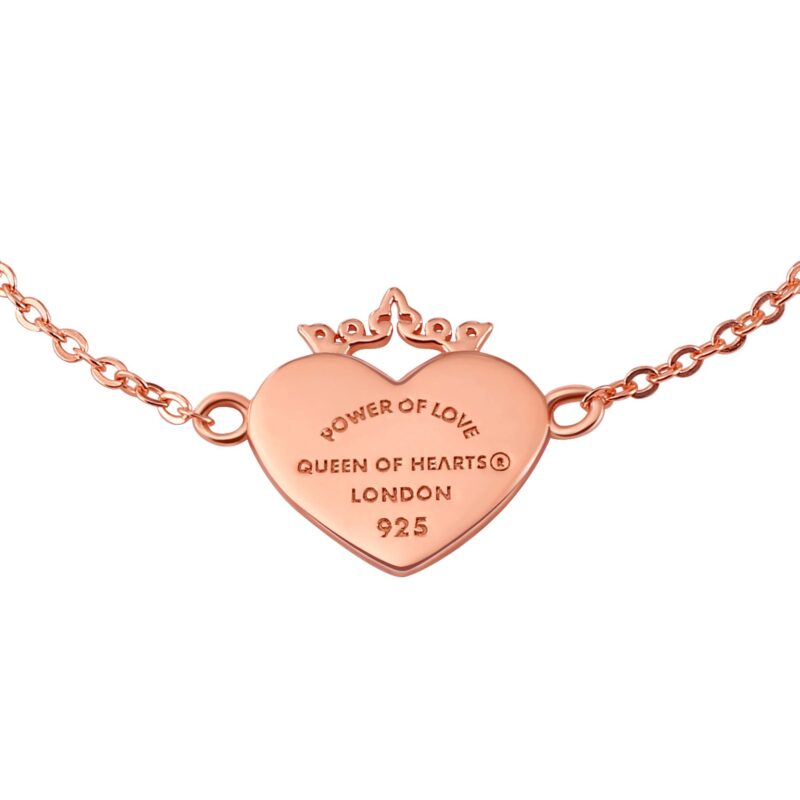 Crowned Heart "Power of Love" Bracelet | Rose Gold - Image 2