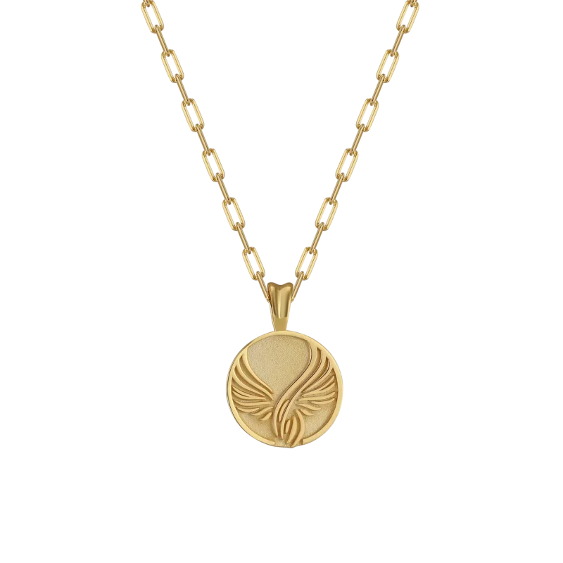 Angel Necklace (Gold) | 925 Silver