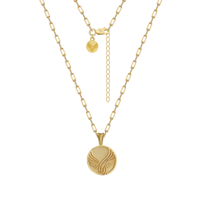 Angel Necklace (Gold) | 925 Silver - Image 3