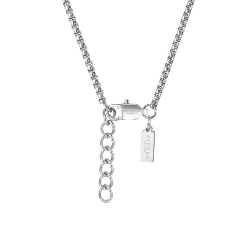 Silver Octagon Pendant Necklace