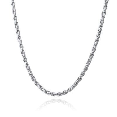 Silver Twisted Chain Necklace