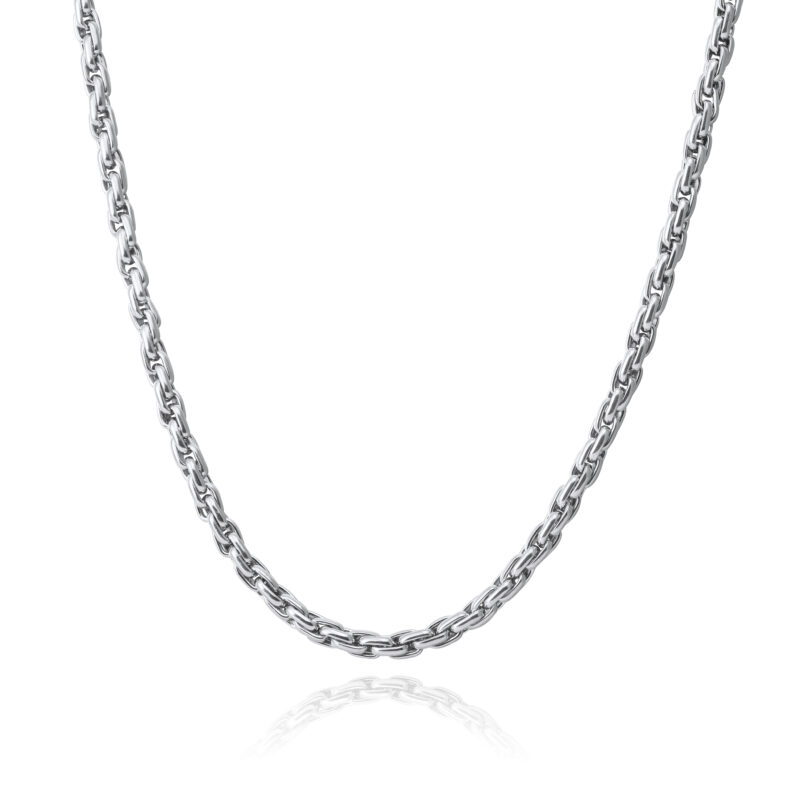 Silver Twisted Chain Necklace