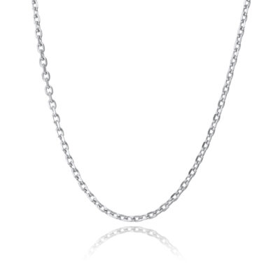 Silver Anchor Chain Necklace
