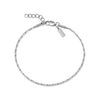 Silver Bamboo Bracelet 2mm