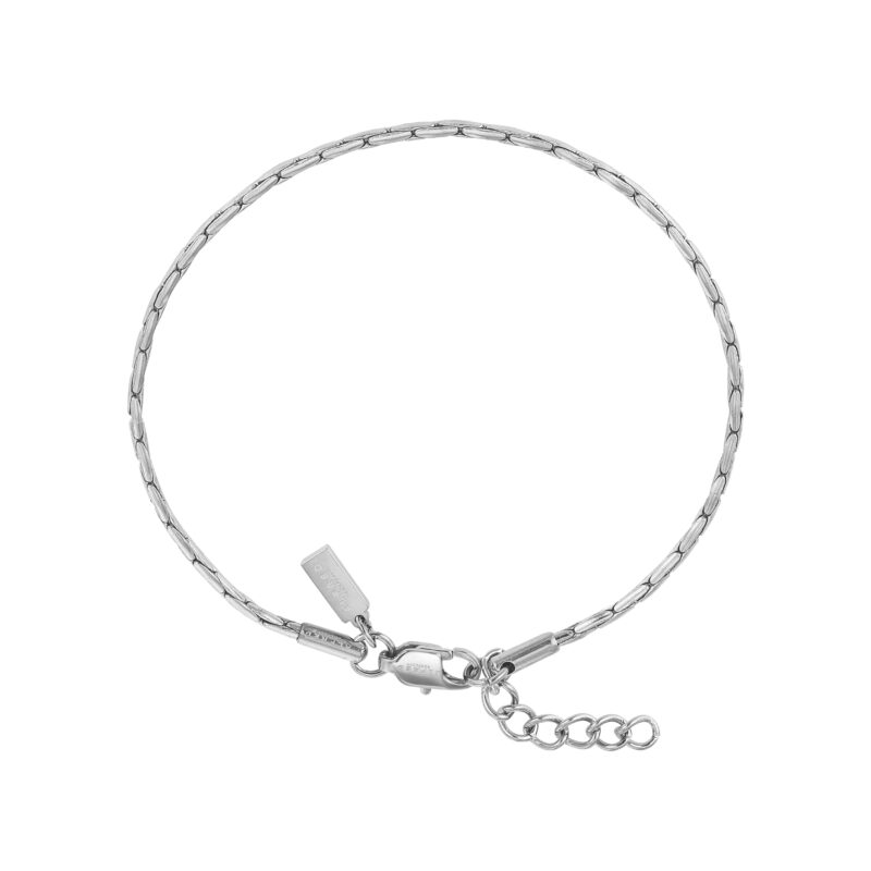 Silver Bamboo Bracelet 2mm