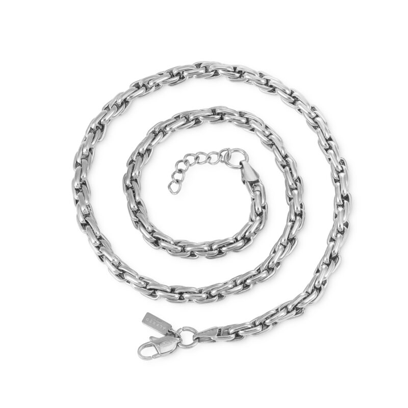 Twisted Necklace (Silver) | 5mm Width - Image 4