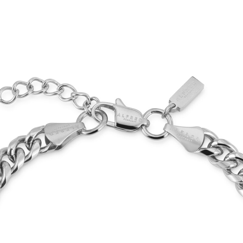 Silver Curb Bracelet 6mm