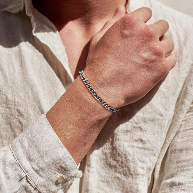 Silver Cuban Bracelet 6mm