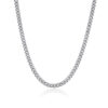 Silver Cuban Chain Necklace - 6mm Lobster Clasp