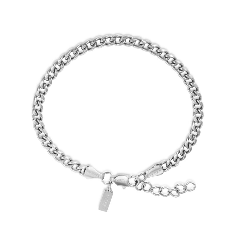 Silver Cuban Bracelet 4mm