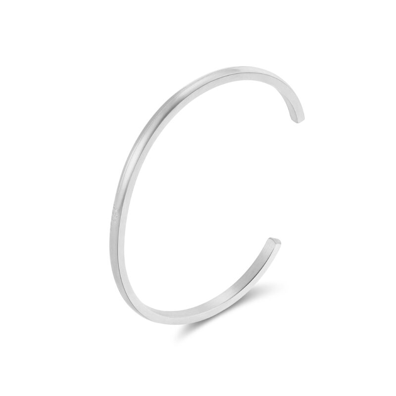 Mens Silver Cuff Bangle