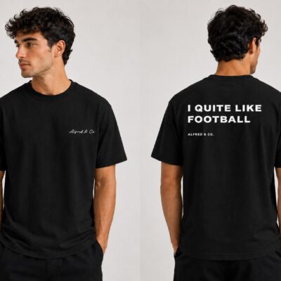 Men's Black I Like Football T-Shirt