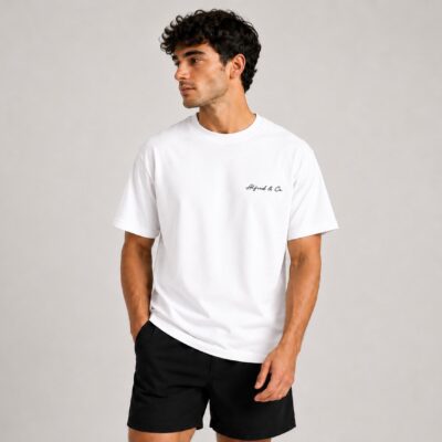 White Football T-shirt