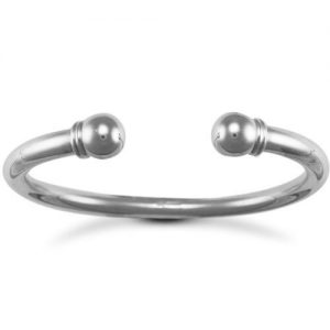 Silver Torque Bangle